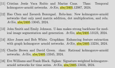 Citations with incorrect authors and arxiv links